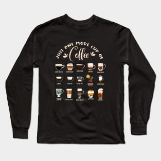 Types of coffee Long Sleeve T-Shirt